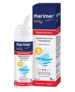Marimer Baby, woda morska hipertoniczna, spray do nosa, od urodzenia, 100 ml