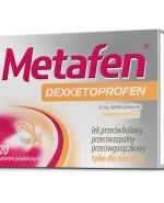 Metafen Dexketoprofen 25 mg, 20 tabletek