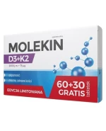 Molekin D3+K2 2000 j.m. + 75 µg, 60 +30 tabletek