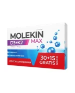 Molekin D3 + K2 Max, 45 tabletek