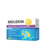 Molekin D3 + K2, witamina D 2000 j.m. + witamina K 75 µg w oleju lnianym, 75 kapsułek