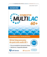 Multilac 60+, synbiotyk, 20 kapsułek