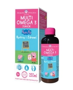 MultiOmega 3 Junior, płyn dla dzieci powyżej 3 lat, smak owoców tropikalnych, 250 ml