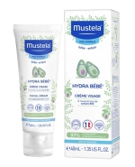 Mustela Bebe Enfant HydraBebe, krem do twarzy, dla dzieci i niemowląt od 1 dni życia, 40 ml