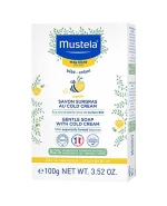 Mustela Bebe Enfant, delikatne mydło z Cold Cream i organicznym woskiem pszczelim, od urodzenia, 100 g