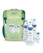 Mustela Zestaw wyprawkowy, żel do mycia, 500 ml + mleczko do ciała, 300 ml + krem do twarzy, 40 ml + woda oczyszczająca, 300 ml