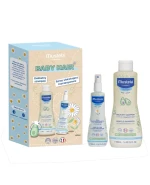 Zestaw Mustela Baby Hair, delikatny szampon, 500 ml + odświeżający spray ułatwiający rozczesywanie, 200 ml