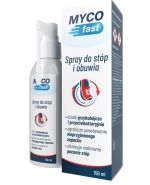 MYCOfast, spray do stóp i obuwia, 150 ml