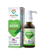 MyVita ADEK Family, krople dla dzieci i dorosłych, od 2 lat, 30 ml