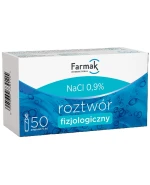 Farmak, fizjologiczny roztwór NaCl 0,9%, ampułki, 50 x 5 ml