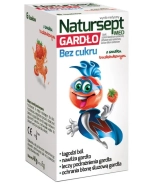 Natursept Med Gardło, lizaki bez cukru, smak truskawkowy, powyżej 3 lat, 6 sztuk