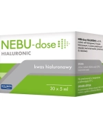 Nebu-Dose Hialuronic, 0,9% roztwór do nebulizacji z kwasem hialuronowym, 5 ml x 30 ampułek