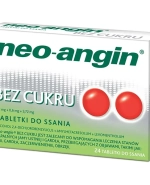 Neo-Angin bez cukru 1,2 mg + 0,6 mg + 5,72 mg, 24 tabletki do ssania