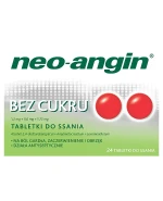 Neo-Angin bez cukru 1,2 mg + 0,6 mg + 5,72 mg, 24 tabletki do ssania