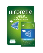 Nicorette Coolmint 2 mg, 40 tabletek do ssania