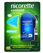 Nicorette Coolmint 4 mg, 20 tabletek do ssania
