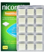 Nicorette FreshFruit 4 mg, guma do żucia, 105 sztuk