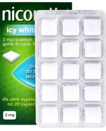 Nicorette Icy White Gum 2 mg, guma do żucia lecznicza, 105 sztuk
