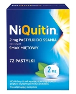NiQuitin 2 mg, smak miętowy, 72 pastylki do ssania