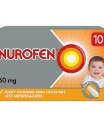 Nurofen dla dzieci 60 mg, czopki , 10 sztuk