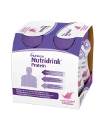 Nutridrink, preparat odżywczy, smak truskawkowy, 4 x 125 ml