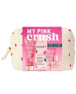 Zestaw Nuxe My Pink Crush, maska, 75 ml + woda micelarna, 100 ml + krem, 15 ml + Or Florale suchy olejek, 10 ml + kosmetyczka
