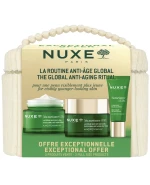 Zestaw Nuxe Nuxuriance Ultra, krem przeciwstarzeniowy na dzień, 50 ml + krem na noc, 50 ml + krem do okolic oczu i ust, 15 ml + kosmetyczka