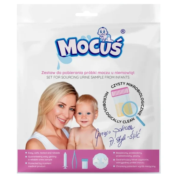 Mocuś, zestaw do pobierania próbki moczu u niemowląt, 1 sztuka