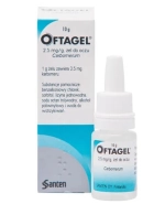 Oftagel 2,5 mg/g, żel do oczu, 10 g