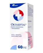 Oktaseptal (0,1 g + 2 g)/100 g, aerozol na skórę, roztwór, 60 ml