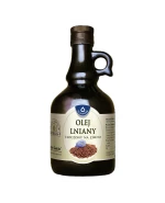 Oleofarm Oleje Świata Olej lniany, tłoczony na zimno, 500 ml