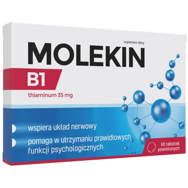 Molekin B1, tiamina 35 mg, 60 tabletek powlekanych