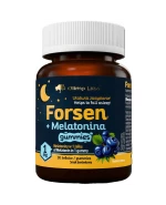 Olimp Forsen + Melatonina Gummies, żelki o smaku borówkowym, 30 sztuk
