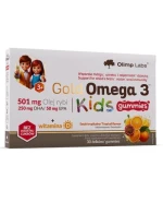 Olimp Gold Omega 3 Kids Gummies Żelki dla dzieci z kwasami omega i witaminą D, 30 sztuk