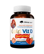 Olimp, Gold-Vit D Gummies, żelki o smaku truskawkowym, od 4 lat, 60 sztuk