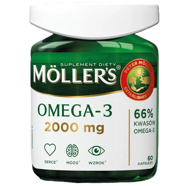 Moller's Omega-3 2000 mg, 60 kapsułek