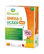 Naturell Omega-3 Uczeń, żelki, od 3 lat, 27 sztuk