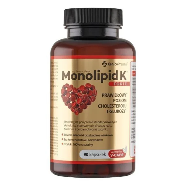 Monolipid K Forte, 90 kapsułek wegetariańskich