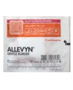 Allevyn Gentle Border, 10 cm x 10 cm, opatrunek piankowy, 1 sztuka