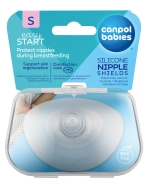 Canpol Babies EasyStart, silikonowe osłonki na piersi, rozmiar S, 2 sztuki