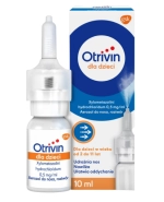 Otrivin dla dzieci 0,5 mg/ml, od 2 do 11 lat, aerozol do nosa, 10 ml