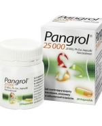 Pangrol 25000, 25000 j.Ph.Eur. lipazy, 20 kapsułek