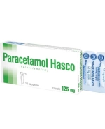 Paracetamol Hasco 125 mg, czopki doodbytnicze, 10 sztuk