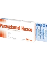Paracetamol Hasco 250 mg, czopki doodbytnicze, 10 sztuk