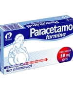 Paracetamol Farmina 50 mg, czopki dla niemowląt, 10 sztuk