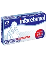 Infacetamol 50 mg, czopki dla niemowląt, 10 sztuk