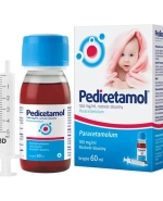 Pedicetamol 100 mg/ml, roztwór doustny dla dzieci i niemowląt od urodzenia, 60 ml