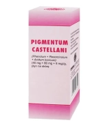 Pigmentum Castellani (40 mg + 80 mg + 8mg)/g, płyn na skórę, 125 g