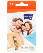 Matopat Family, plastry z opatrunkiem dla całej rodziny, 17 sztuk