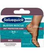 Salvequick Med Blister Resque, plastry na pęcherze, 6 sztuk